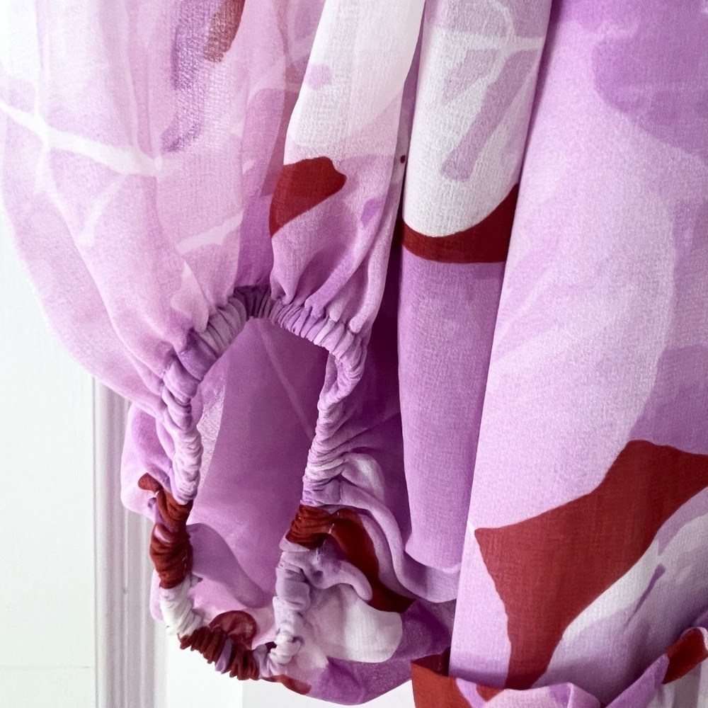 Anthropologie Hutch Geo Wrap Maxi Dress Bohemian Flowy - Picture 6 of 10